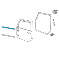 OEM 2020 Jeep Gladiator WEATHERSTRIP-Door Belt Inner Diagram - 68271686AC