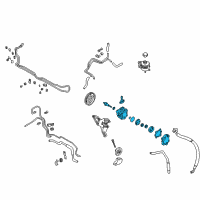 OEM 2000 Nissan Quest Pump Assy-Power Steering Diagram - 49110-7B000