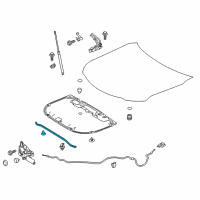 OEM 2018 Toyota Camry Seal To Hood Diagram - 53381-06190