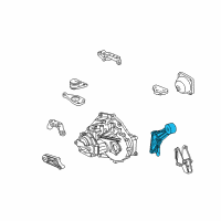 OEM 2002 Saturn L200 Mount Asn, Engine Rear Diagram - 24410994