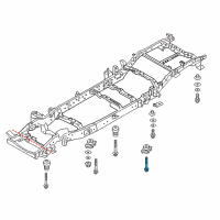 OEM Nissan Bolt Diagram - 95516-EZC0A