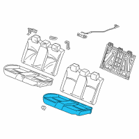 OEM 2017 Honda Civic Pad Comp, RR Cush Diagram - 82137-TBA-A21