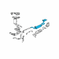 OEM 2010 Dodge Grand Caravan MUFFLER-Exhaust Diagram - 4877528AH