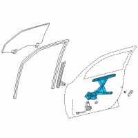 OEM 1999 Toyota Corolla Regulator Diagram - 69802-02040