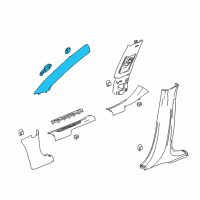 OEM 2020 Buick Envision Weatherstrip Pillar Trim Diagram - 84173590