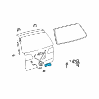 OEM Toyota Matrix Actuator Diagram - 69150-08010