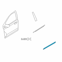 OEM 2010 Lincoln MKX Lower Molding Diagram - 7T4Z-7820879-BA