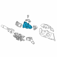 OEM 2015 Honda CR-Z Lock Assy., Steering Diagram - 06351-TM8-911