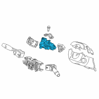 OEM 2014 Honda Insight Lock Assy., Steering Diagram - 06351-TM8-911