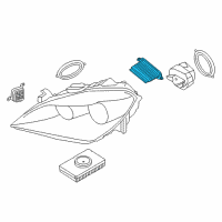 OEM 2013 BMW 640i Gran Coupe Led Headlight Driver Module Diagram - 63-11-7-316-216