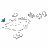 OEM BMW 650i xDrive Led Cornering Light Module, Left Diagram - 63-11-7-352-491