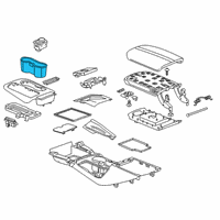 OEM Chevrolet Blazer Cup Holder Diagram - 84509812