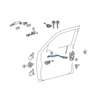 OEM Toyota Tacoma Cable Diagram - 69710-04010