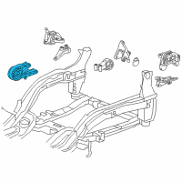 OEM 2015 Chevrolet Cruze Front Transmission Mount Diagram - 13367488