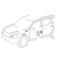 OEM 2016 Toyota RAV4 Side Sensor Diagram - 89831-0R080