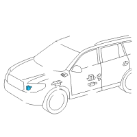OEM 2016 Toyota RAV4 Front Sensor Diagram - 89173-09885