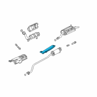 OEM 2003 Honda Civic Plate B, Floor Heat Baffle Diagram - 74605-S5B-000