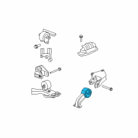 OEM 2007 Chrysler Sebring Engine Mount Bracket Diagram - 5085509AA