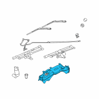 OEM Jeep Liberty Reservoir-Windshield Washer Diagram - 68033042AB