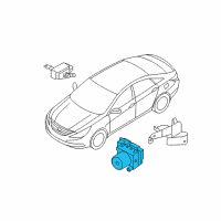 OEM 2015 Kia Optima Abs Pump Control Module Diagram - 589202T870