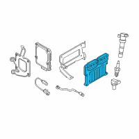 OEM 2014 Kia Sorento Engine Control Module Unit Computer Ecm Ecu Diagram - 391103CXN0