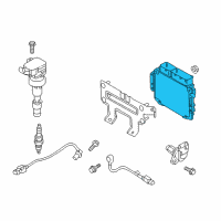 OEM 2017 Hyundai Elantra Engine Control Module Unit Diagram - 39118-2BAL0