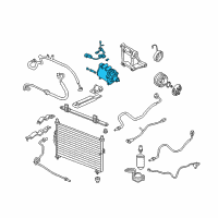 OEM 2000 Honda CR-V Compressor (Hadsys) Diagram - 38810-P3F-006