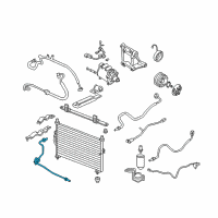 OEM 1998 Honda CR-V Pipe B, Receiver Diagram - 80342-S10-A01