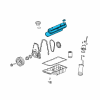 OEM 2006 Chevrolet Corvette Valve Cover Diagram - 12595265