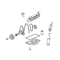 OEM Chevrolet Camaro Crankshaft Gear Diagram - 12622539