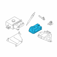 OEM 2015 BMW X5 Preheating Control Unit Diagram - 12-21-8-519-472