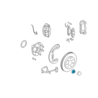 OEM 2007 Ford F-150 Hub & Bearing Nut Diagram - -W706540-S900