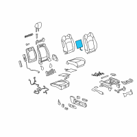 OEM 2016 Chevrolet Traverse Seat Back Heater Diagram - 22954004