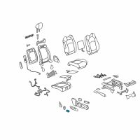 OEM Buick Enclave Adjust Knob Diagram - 15889524