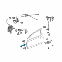 OEM Honda Fit Checker, Left Front Door Diagram - 72380-TF0-003