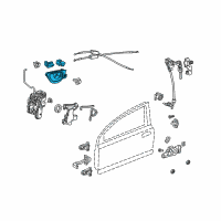 OEM 2011 Honda Fit Handle Assembly, Passenger Side Inside (Neutral Mat Gray) Diagram - 72120-TF0-013ZB