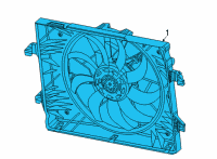 OEM 2022 Ram 1500 Fan-Radiator Cooling Diagram - 68430018AA