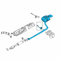 OEM 2017 Hyundai Sonata Rear Muffler Assembly Diagram - 28710-C1010