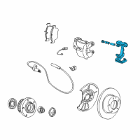 OEM 1992 BMW M5 Calliper Carrier Diagram - 34-11-2-226-875