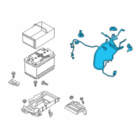 OEM 2017 Lincoln Continental Positive Cable Diagram - GD9Z-14300-A