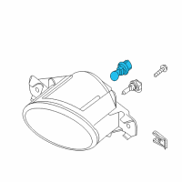 OEM 2016 Nissan Altima Bulb PS19W Diagram - 26261-8998D