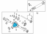OEM 2019 Nissan Frontier Cover-Rear Diagram - 38350-EB100