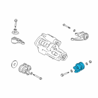 OEM 1999 Acura NSX Rubber, Transmission Mounting (Mt) Diagram - 50805-SL0-010