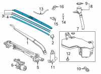 OEM Toyota Avalon Front Blade Diagram - 85212-06250