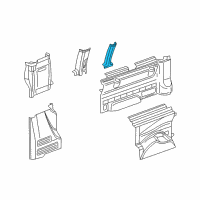 OEM 2014 Chevrolet Express 2500 Pillar Trim Diagram - 25853944