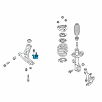 OEM 2021 Hyundai Veloster Ball Joint Assembly-Lower Arm Diagram - 54530-J3BA0