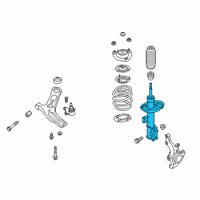 OEM Hyundai Veloster Strut Assembly, Front, Right Diagram - 54661-J3AC0