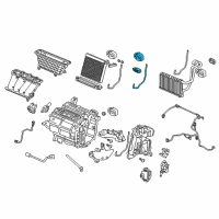 OEM Honda Civic Valve Assembly, Expansion Diagram - 80221-TR0-A02