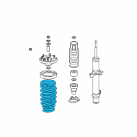 OEM 2013 Acura TSX Spring, Front Diagram - 51401-TL2-A12