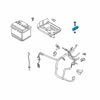 OEM 2015 Lincoln MKZ Hold Down Diagram - DG9Z-10756-A